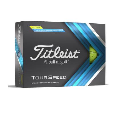 Titleist Tour Speed Golf Balls - Yellow