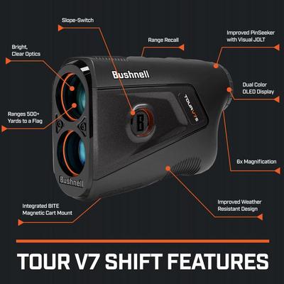 Bushnell Tour V7 Shift Golf Laser Rangefinder - thumbnail image 13