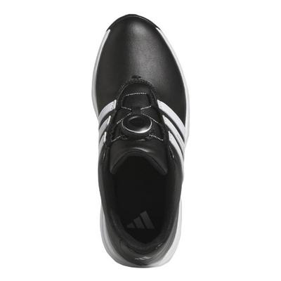 adidas Tour360 24 BOA Junior Golf Shoes - Black/White/Iron - thumbnail image 5