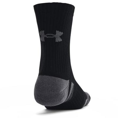 Under Armour Performance Tech Crew Socks 3-Pair Pack - Black - thumbnail image 2