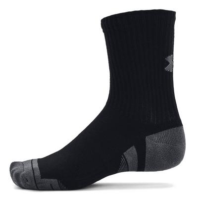 Under Armour Performance Tech Crew Socks 3-Pair Pack - Black - thumbnail image 3