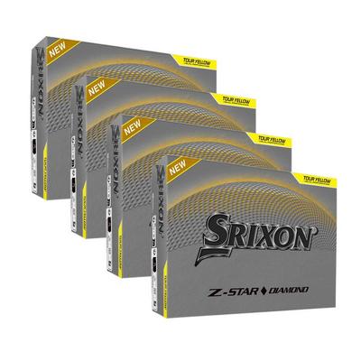 Srixon Z-Star Diamond Balls 4 For 3 Personalised - Yellow