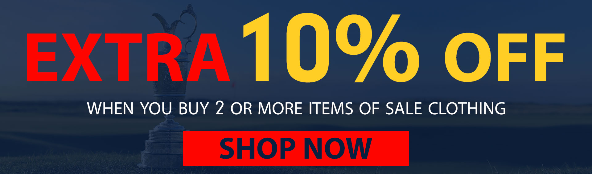 Extra 10% Off Clothing Banner
